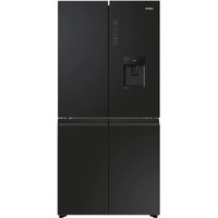 Haier 508L Quad Door Refrigerator Freezer in Black HRF580YHC