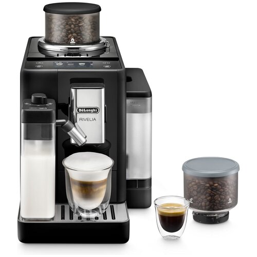 DeLonghi Rivelia Automatic Coffee Machine Black EXAM44055B