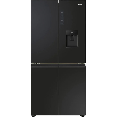 Haier 508L Quad Door Refrigerator Freezer in Black HRF580YHC